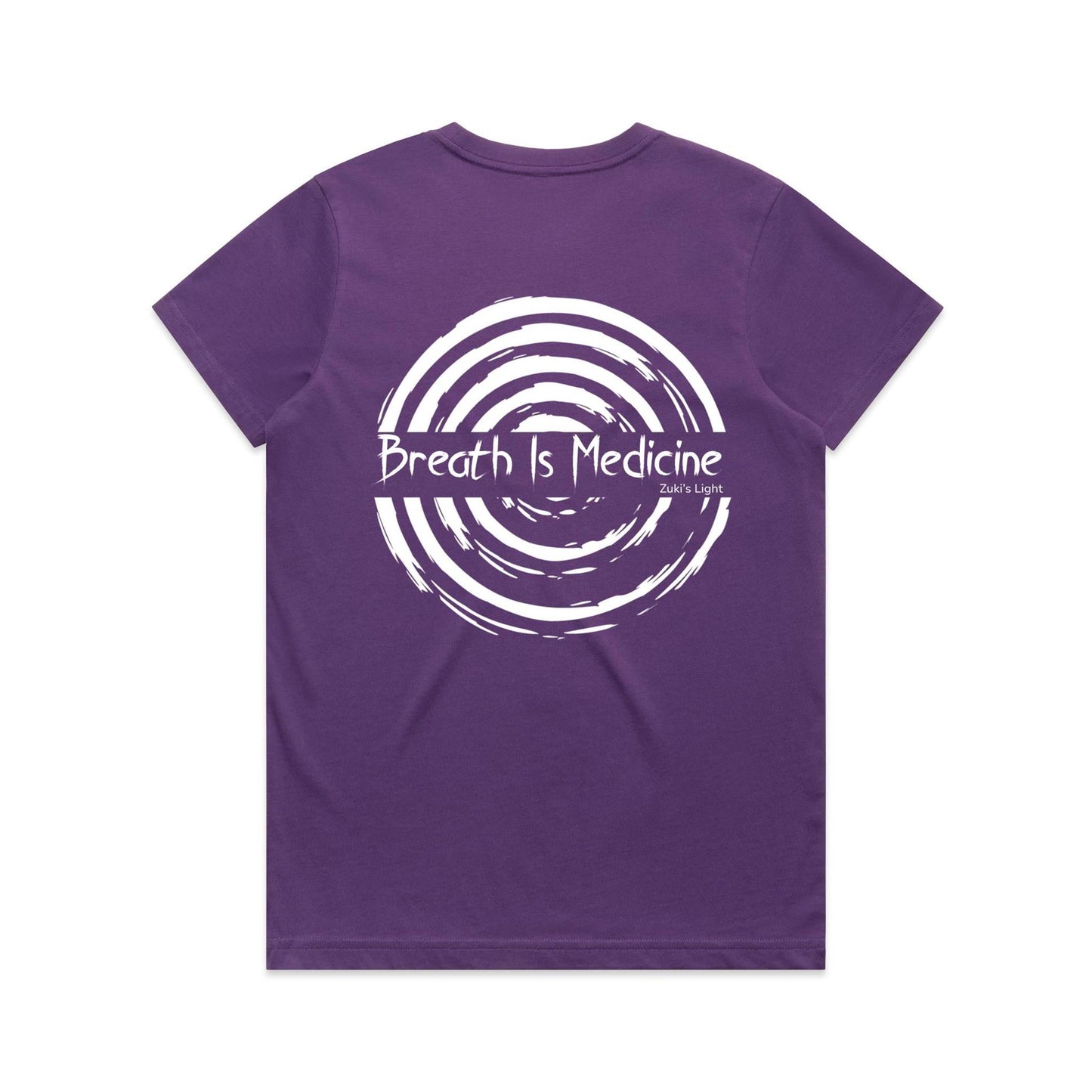 Breath Is Medicine (Back Design Only) AS Colour Women's Maple Tee