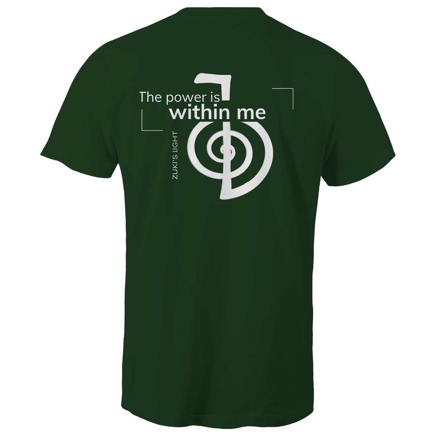 The power is within me - Reiki (back design only) Zuki's Light Branded AS Colour Staple - Mens T-Shirt