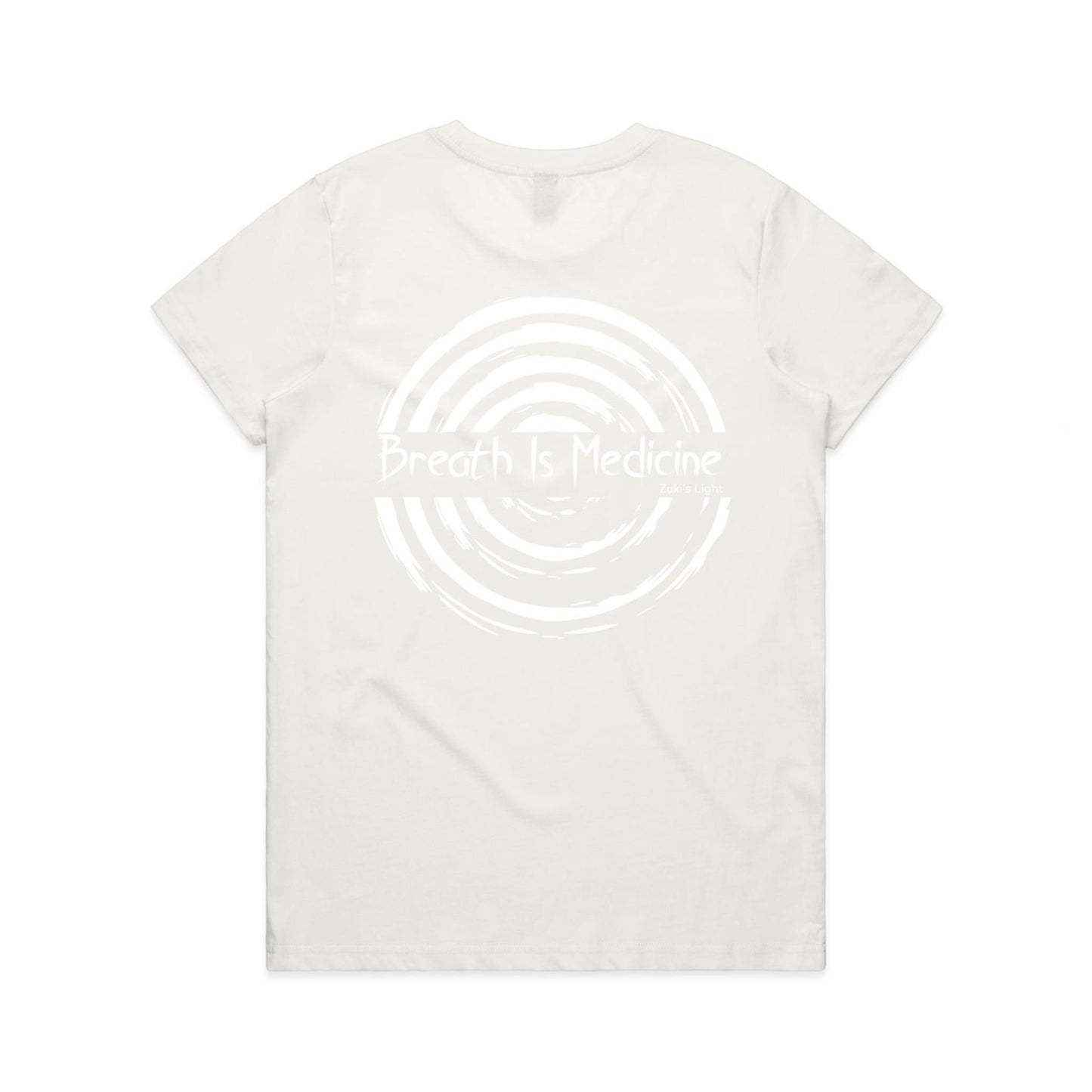 Breath Is Medicine (Back Design Only) AS Colour Women's Maple Tee