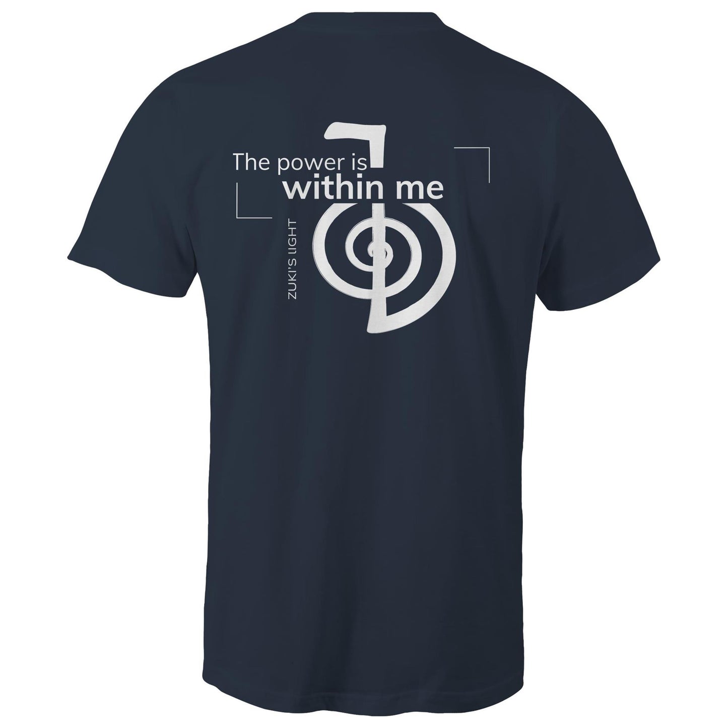 The power is within me - Reiki (back design only) Zuki's Light Branded AS Colour Staple - Mens T-Shirt