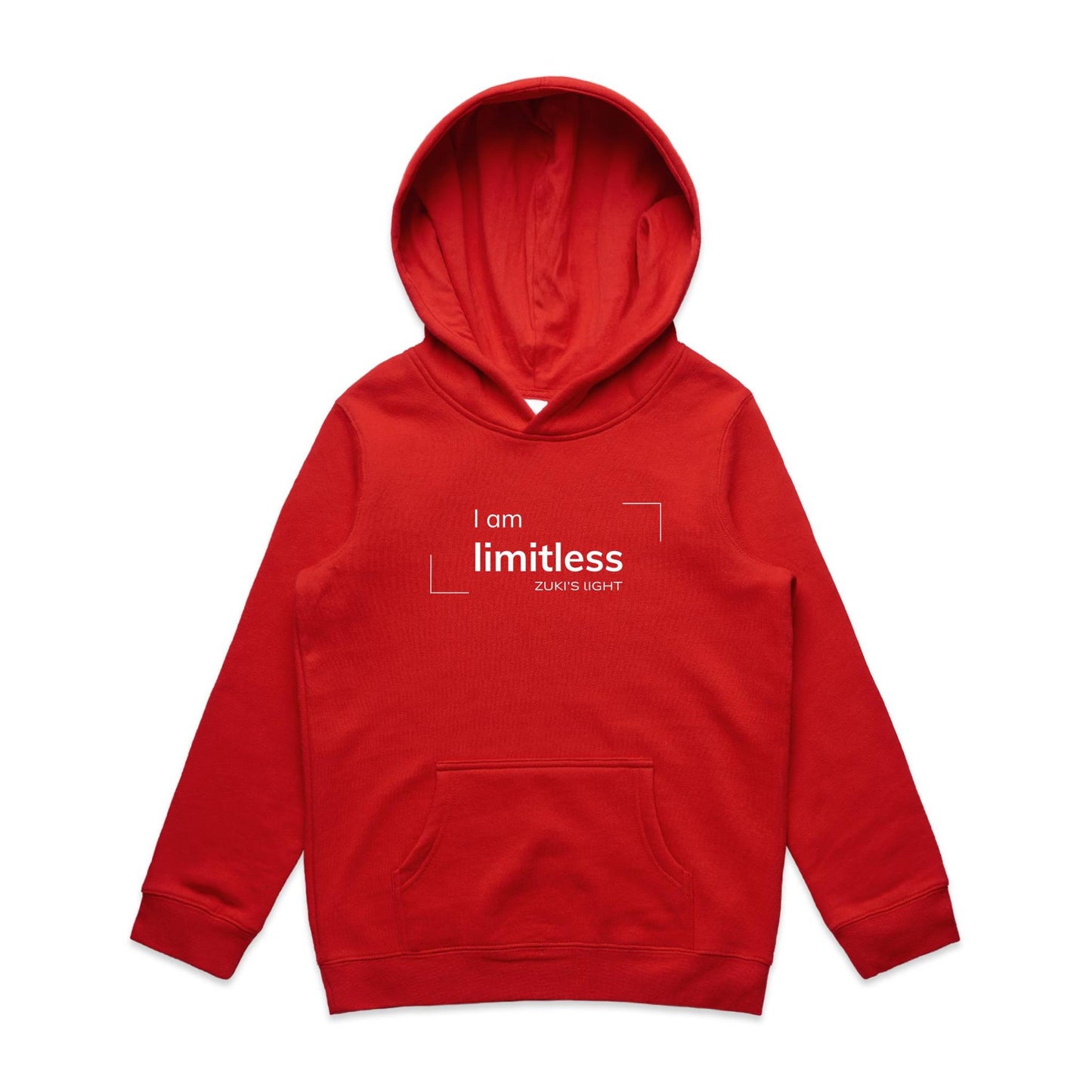 I am limitless- Zuki's Light Branded AS Colour - Youth Supply Hood