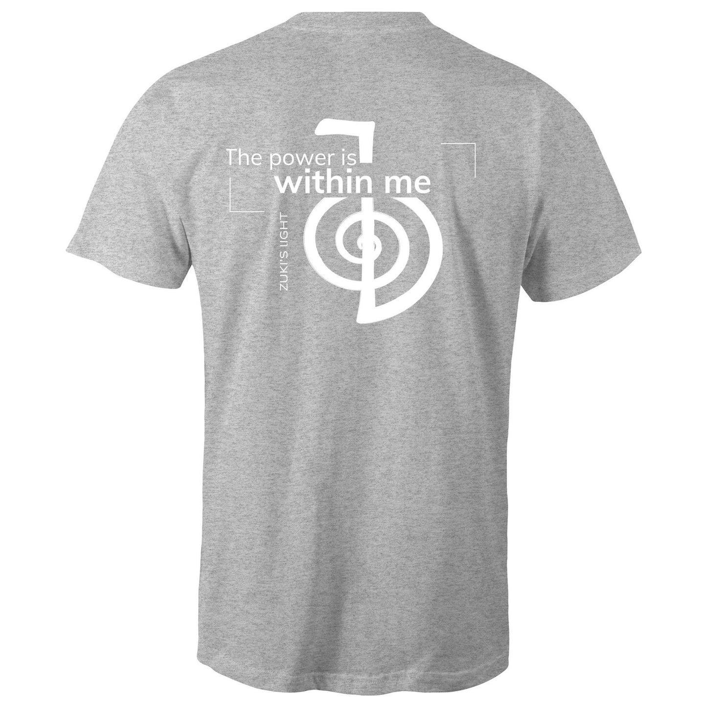 The power is within me - Reiki (back design only) Zuki's Light Branded AS Colour Staple - Mens T-Shirt