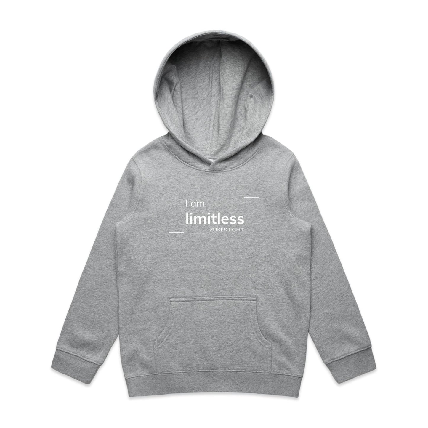 I am limitless- Zuki's Light Branded AS Colour - Youth Supply Hood