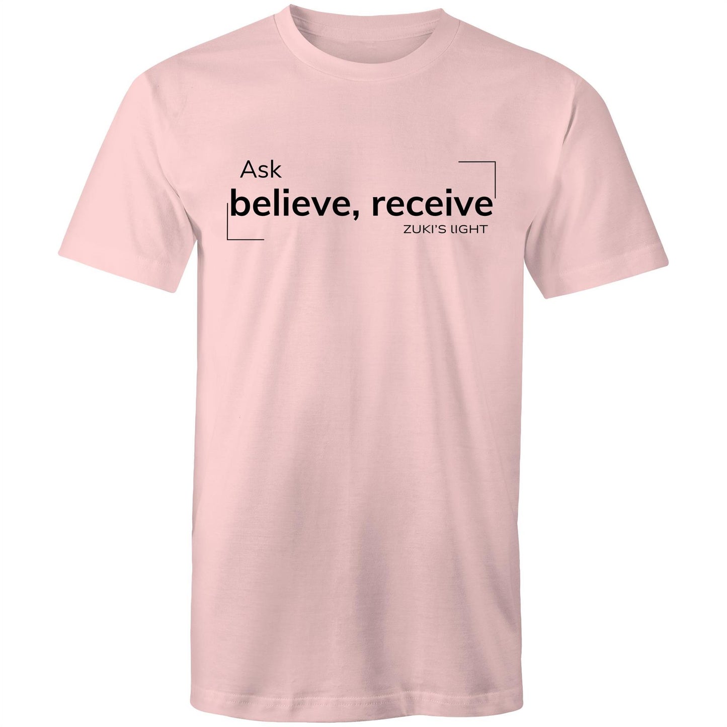 Ask believe, receive- Zuki's Light Branded - AS Colour Staple - Mens T-Shirt