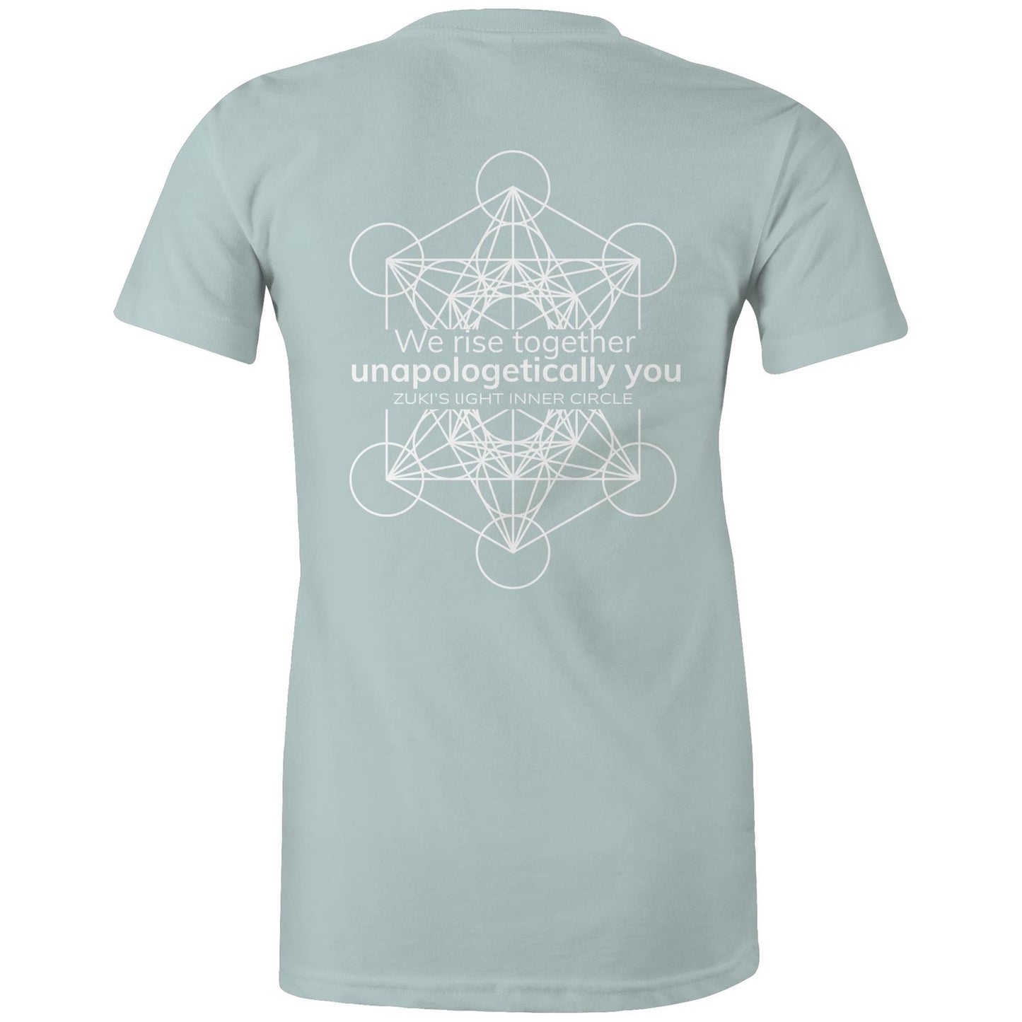 We rise together- Unapologetically you Metatrons Cube- Zuki's Light Inner Circle AS Colour - Women's Maple Tee