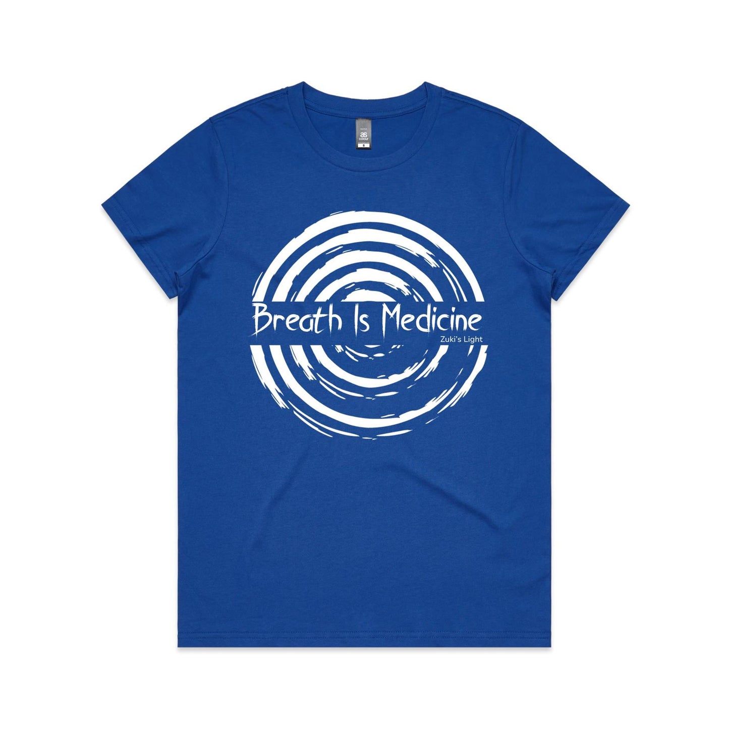 Breath Is Medicine (Front Design Only) AS Colour Women's Maple Tee