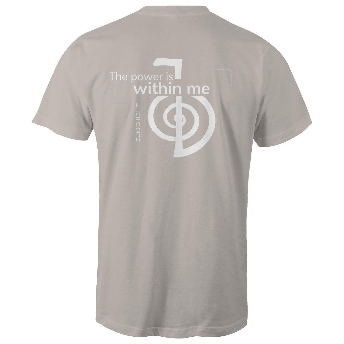 The power is within me - Reiki (back design only) Zuki's Light Branded AS Colour Staple - Mens T-Shirt