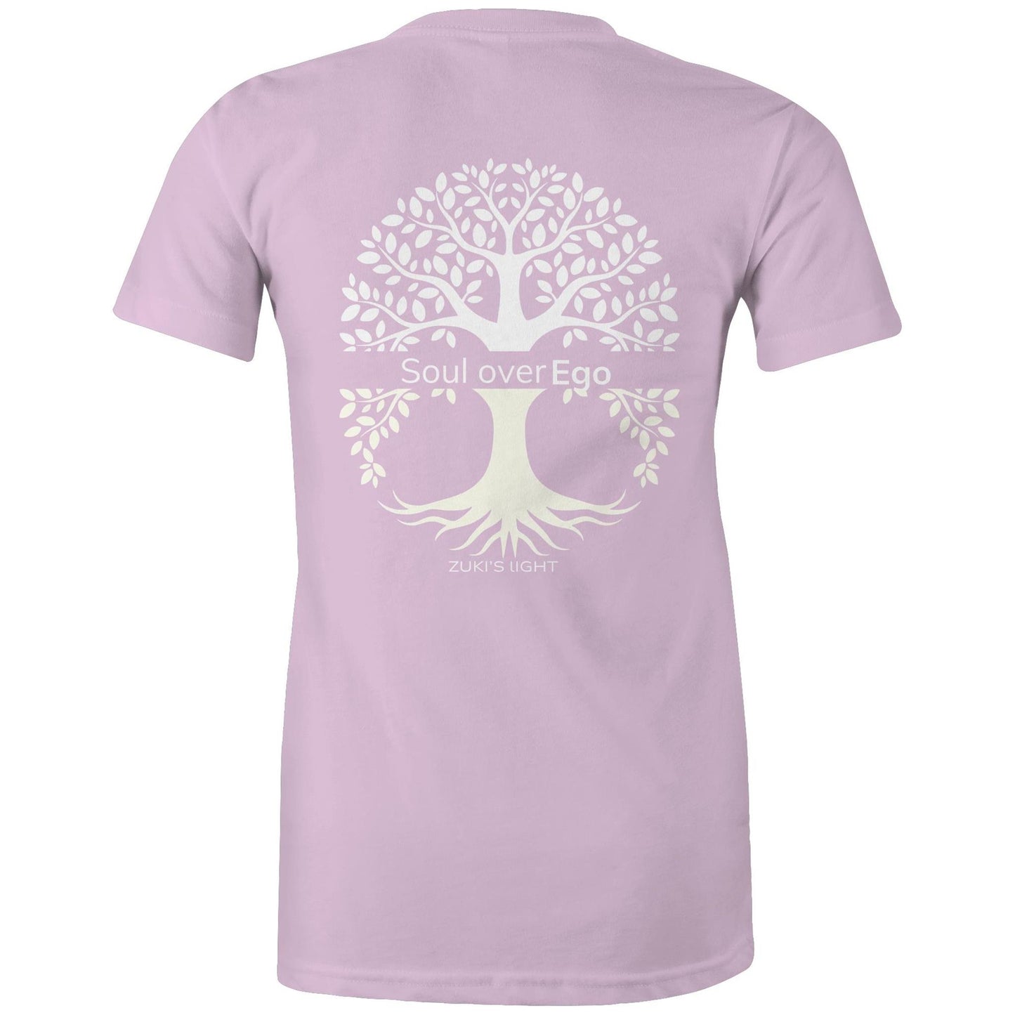 Soul over ego (back design only) Zuki's Light Branded AS Colour - Women's Maple Tee
