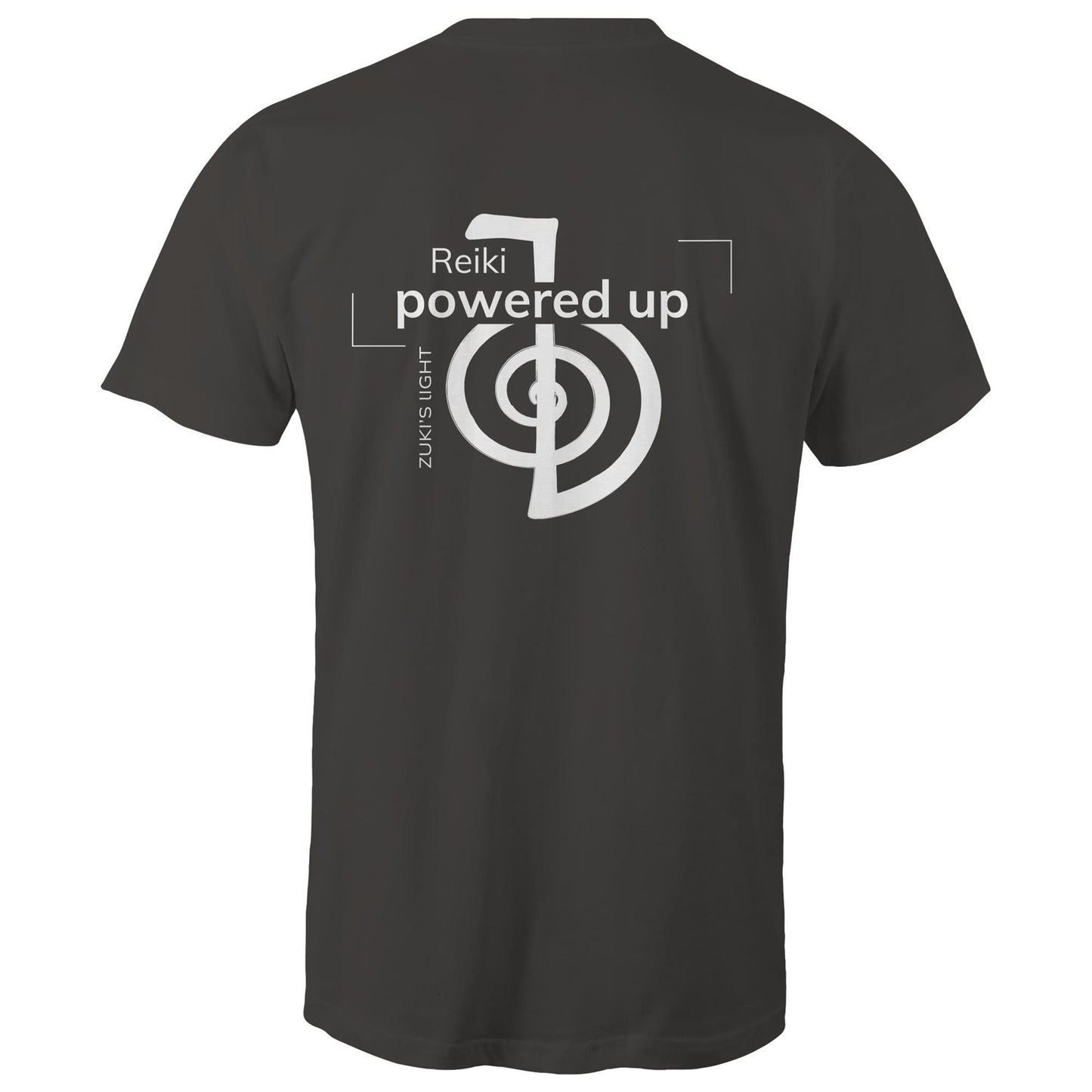 Reiki- Powered Up (back design only) Zuki's Light Branded AS Colour Staple - Mens T-Shirt
