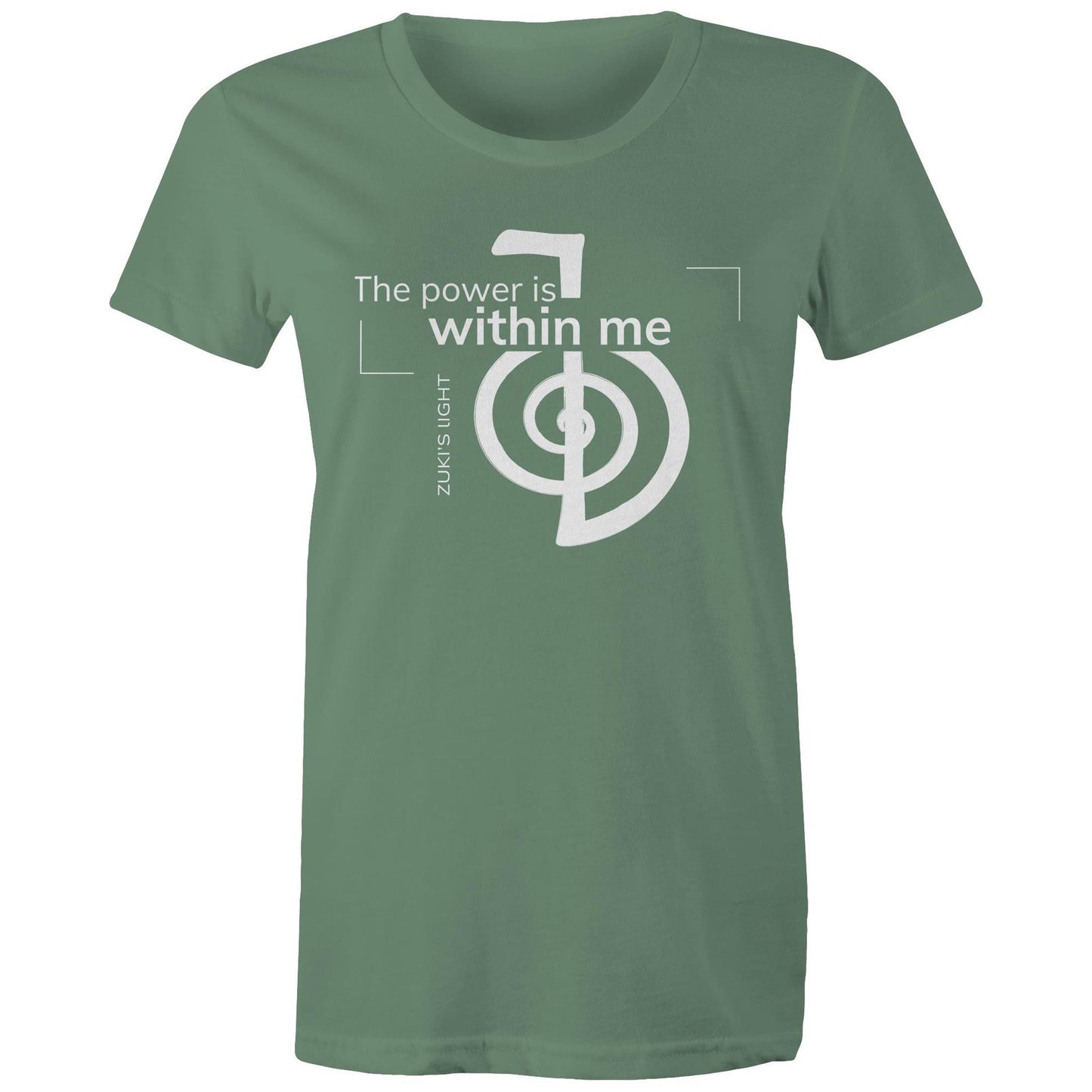 The power is within me- Zuki's Light Branded AS Colour - Women's Maple Tee