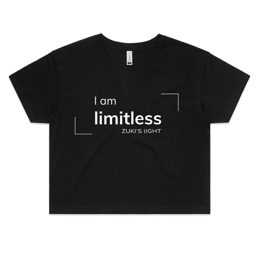 I am limitless- Zuki's Light Branded- AS Colour - Women's Crop Tee