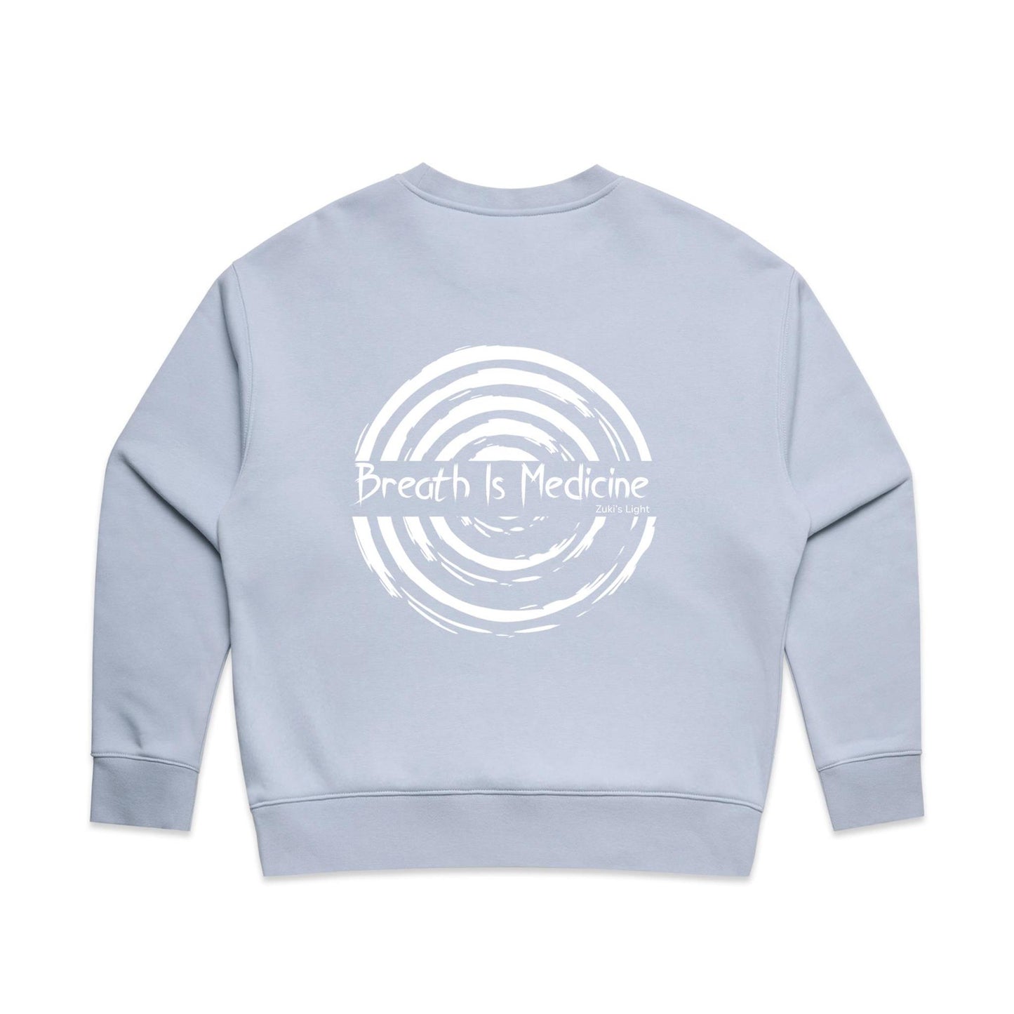 Breath Is Medicine (Back Design Only) AS Colour Wo's Relax Crew