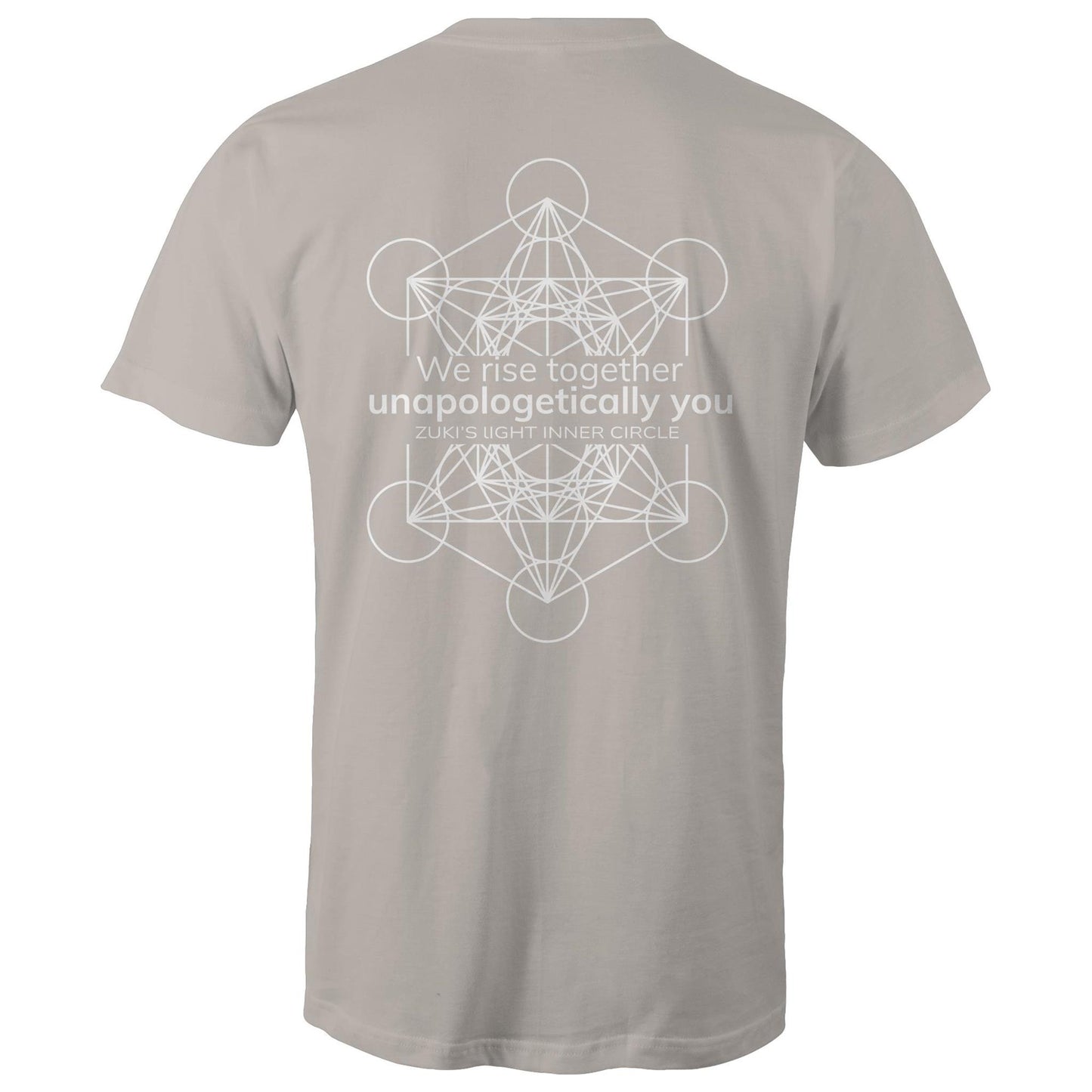 We rise together- Unapologetically you Metatron Cube- Zuki's Light Inner Circle- AS Colour Staple - Mens T-Shirt