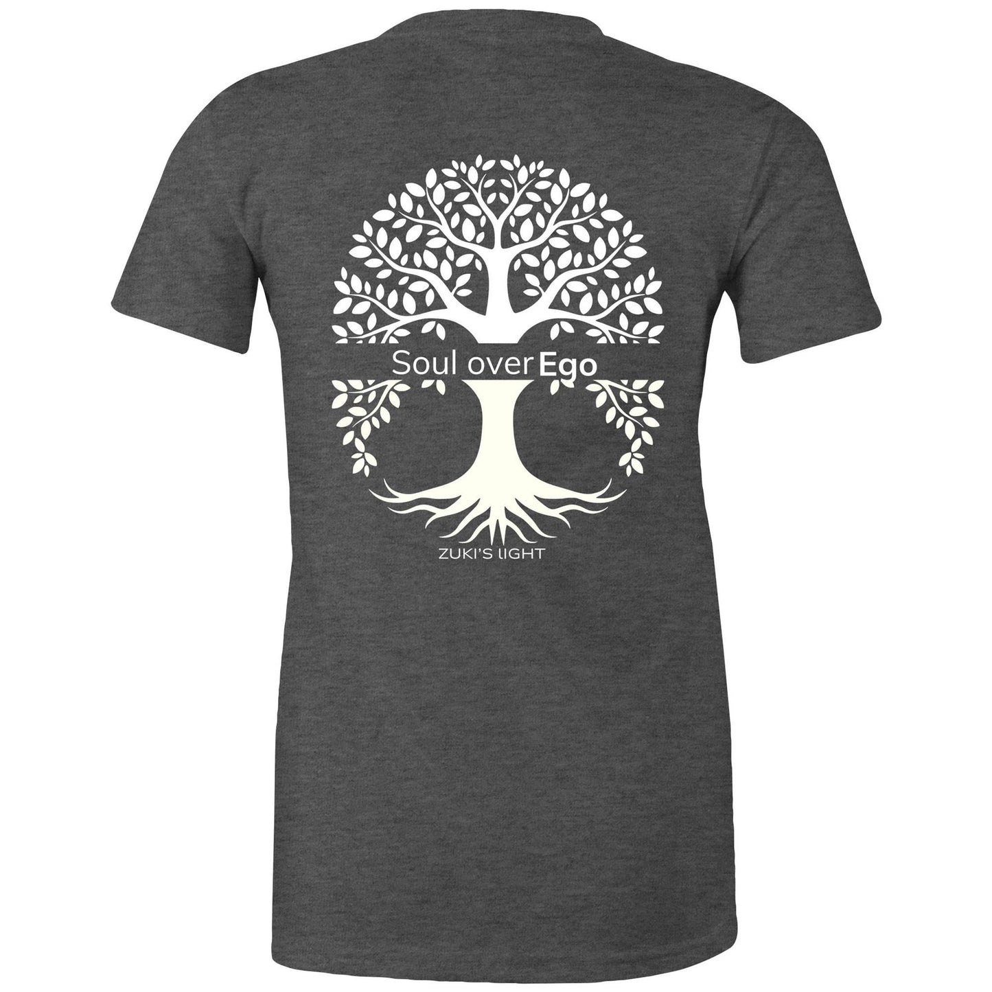 Soul over ego (back design only) Zuki's Light Branded AS Colour - Women's Maple Tee