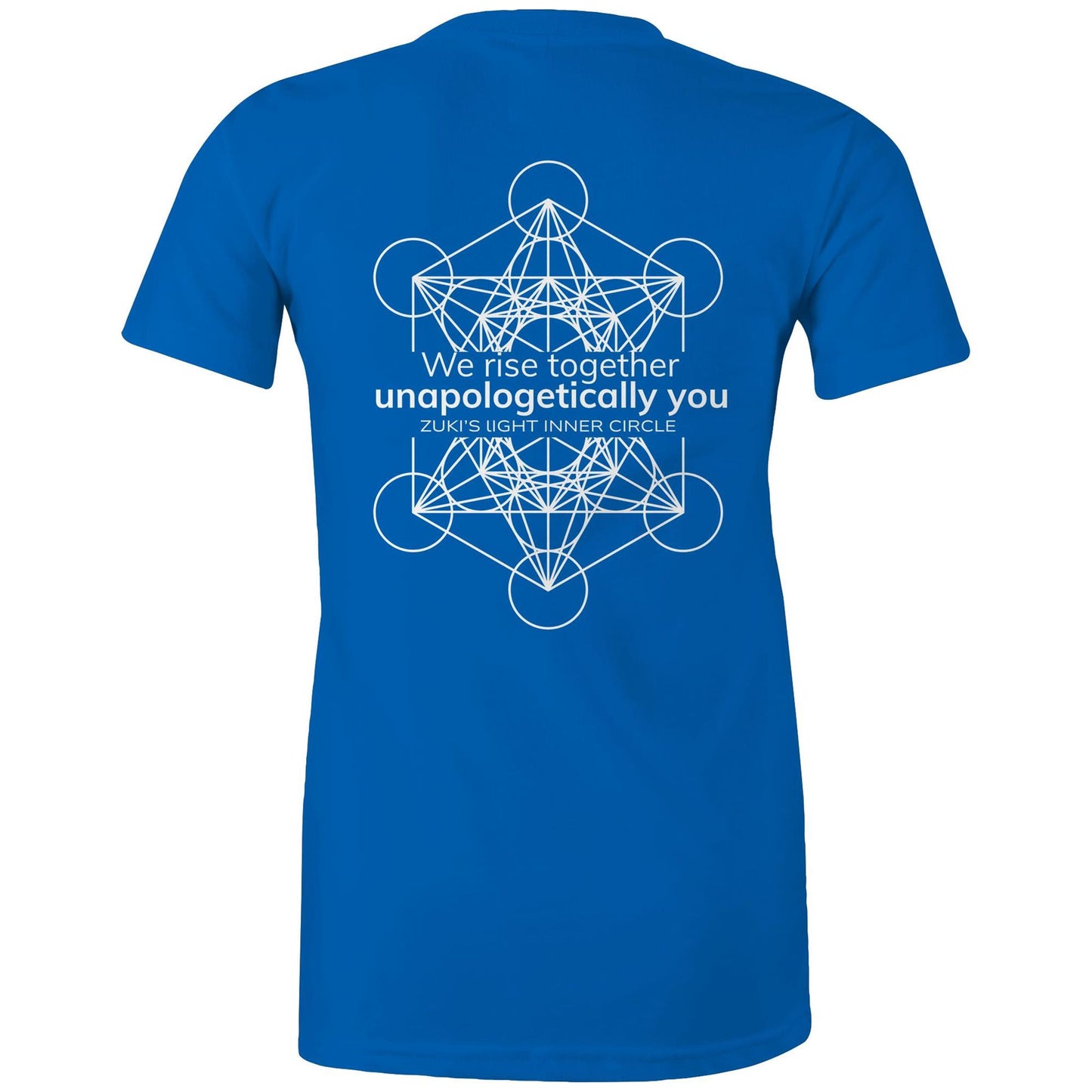 We rise together- Unapologetically you Metatrons Cube- Zuki's Light Inner Circle AS Colour - Women's Maple Tee