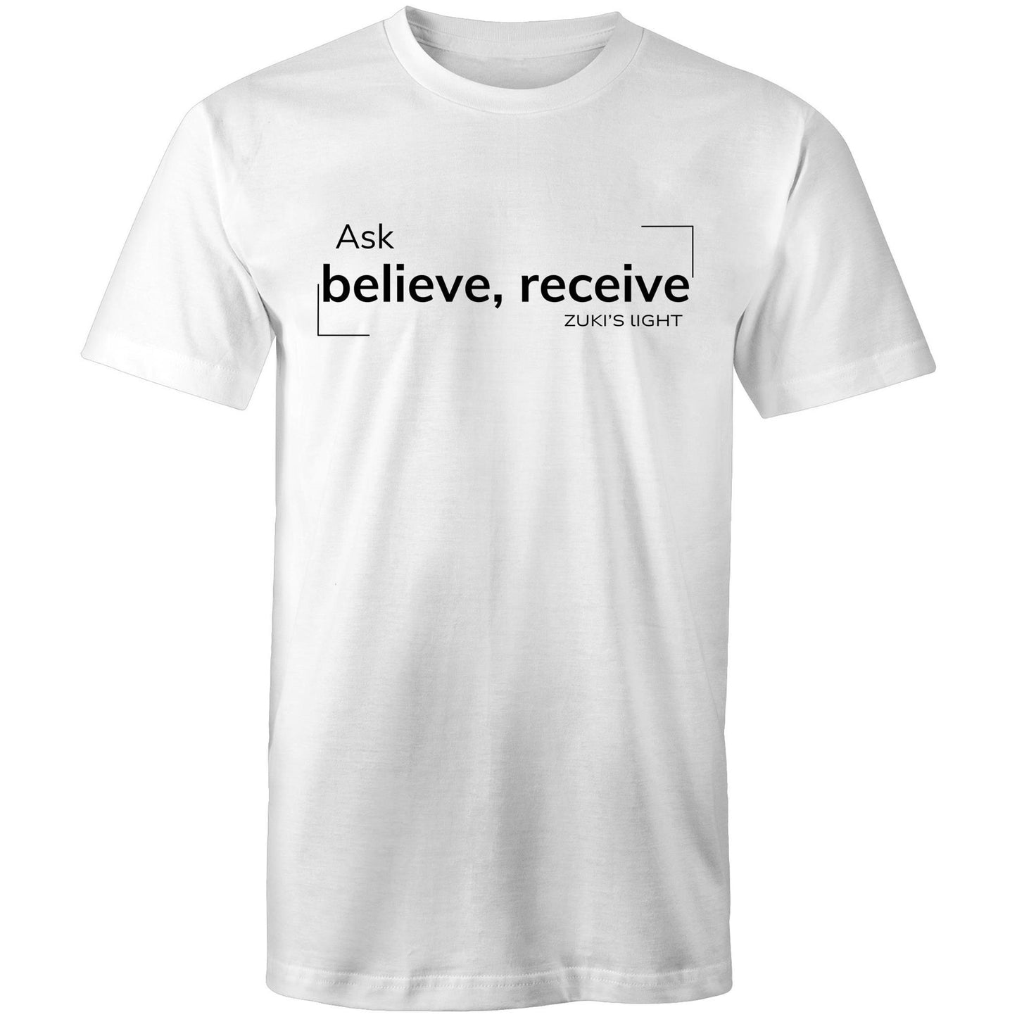 Ask believe, receive- Zuki's Light Branded - AS Colour Staple - Mens T-Shirt