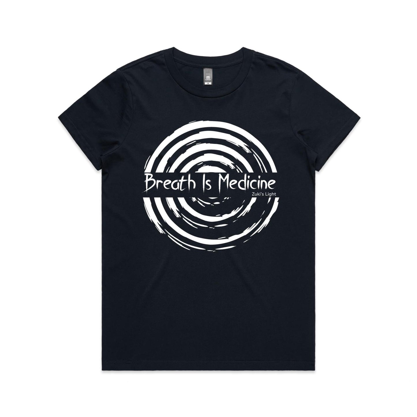 Breath Is Medicine (Front Design Only) AS Colour Women's Maple Tee