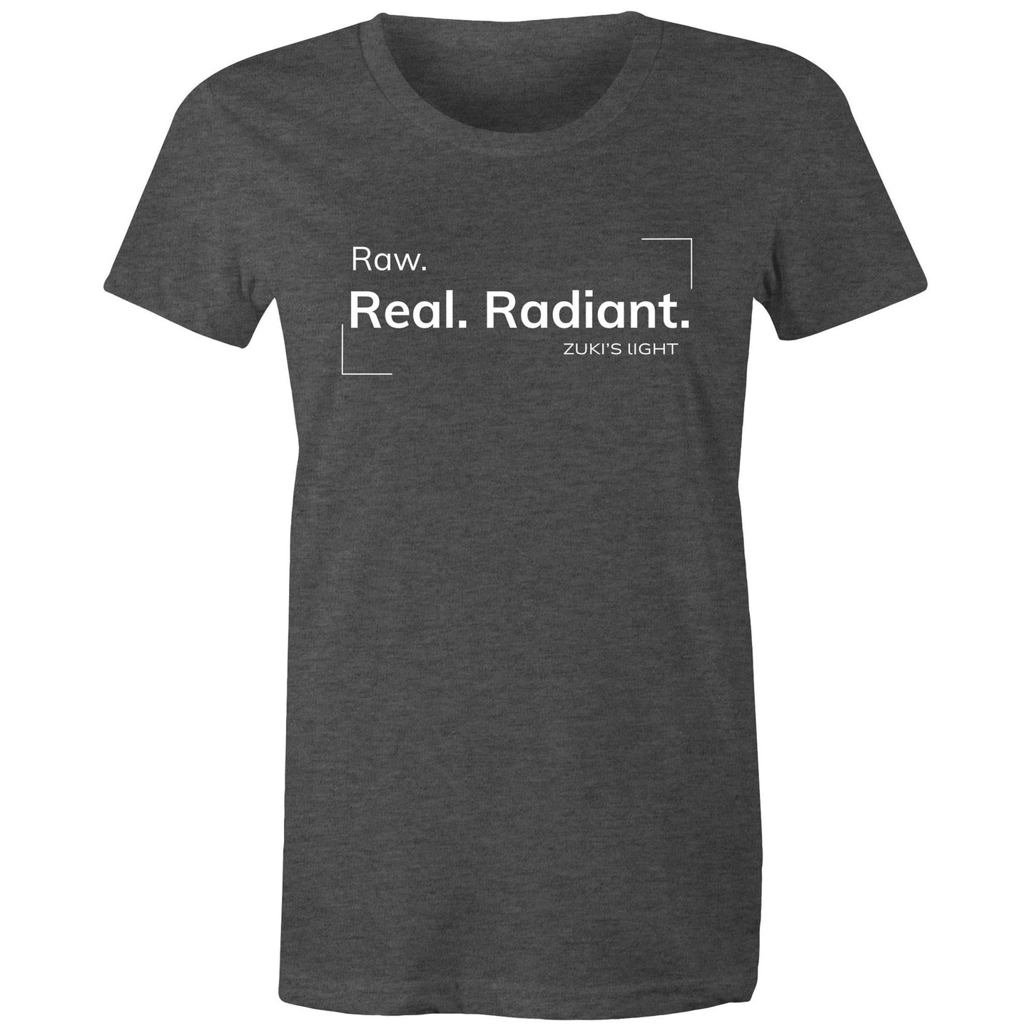 Raw. Real. Radiant - Zuki's Light Branded AS Colour - Women's Maple Tee