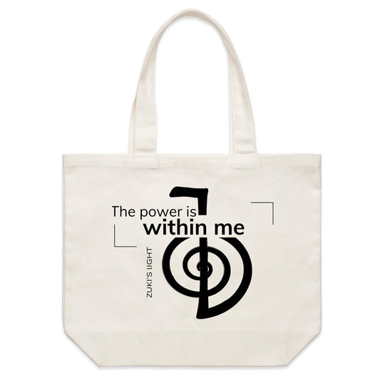 The power is within me- Zuki's Light Branded- AS Colour - Shoulder Canvas Tote Bag