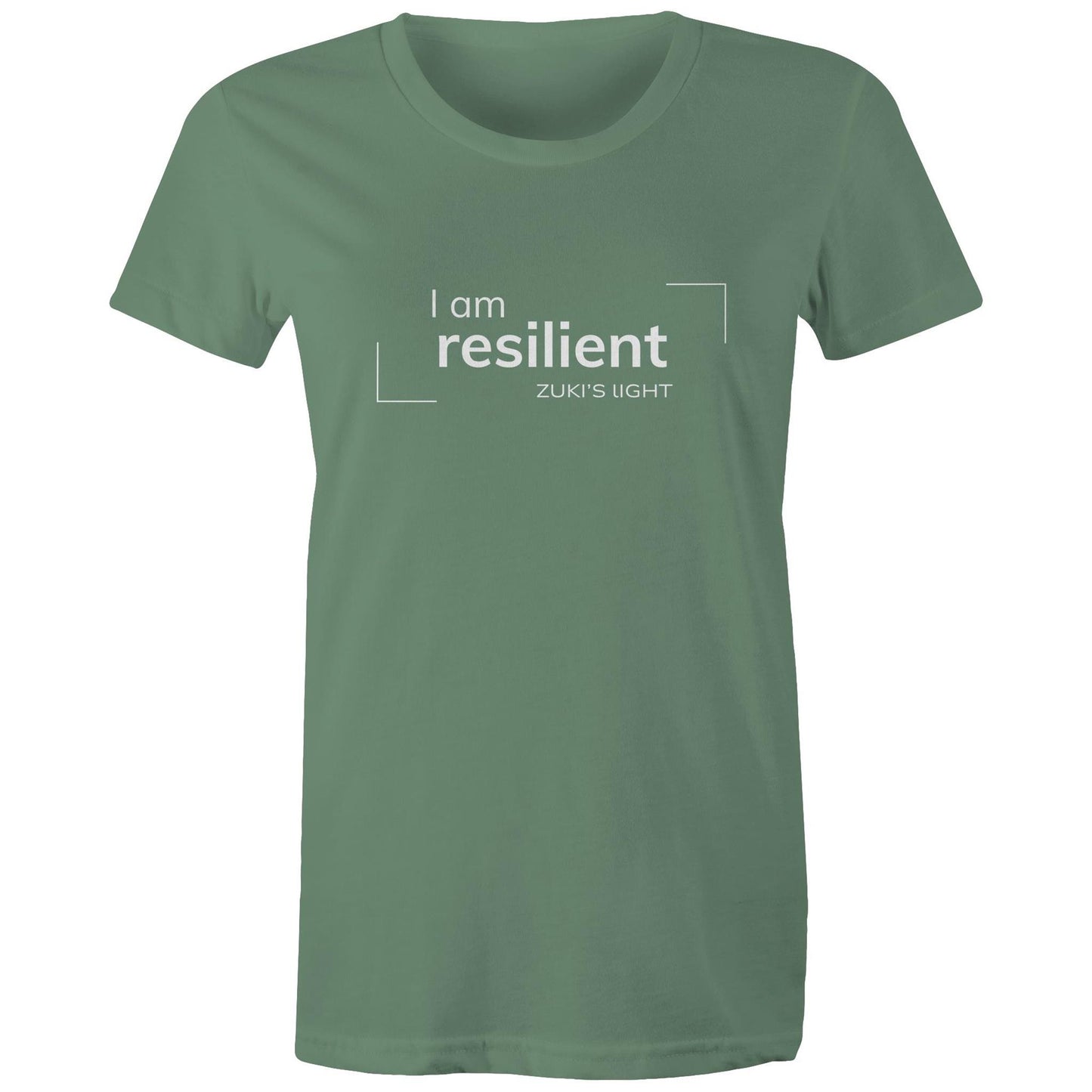 I am resilient- Zuki's Light Branded AS Colour - Women's Maple Tee