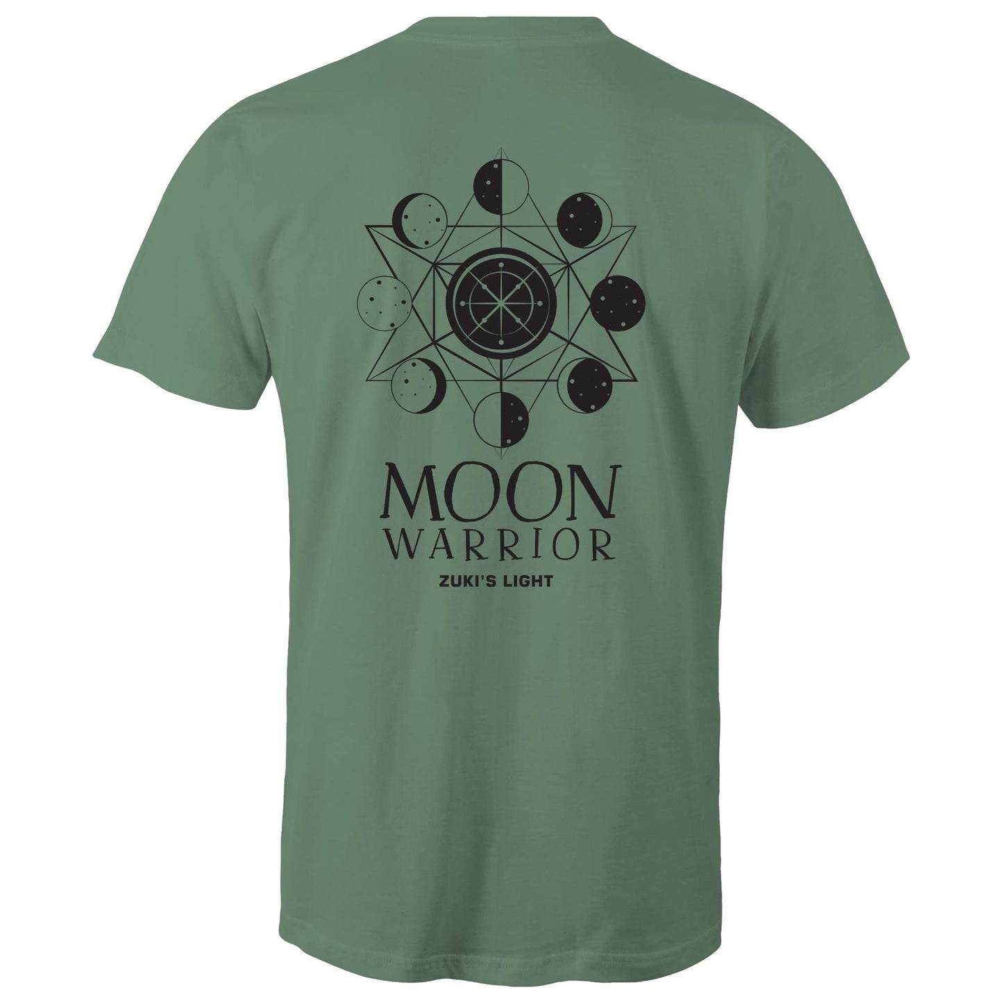 Moon Warrior in Black font- AS Colour Staple - Mens T-Shirt