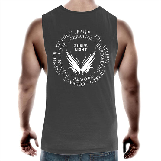 Angel Wing Word Inspired Design -AS Colour Barnard - Mens Tank Top Tee