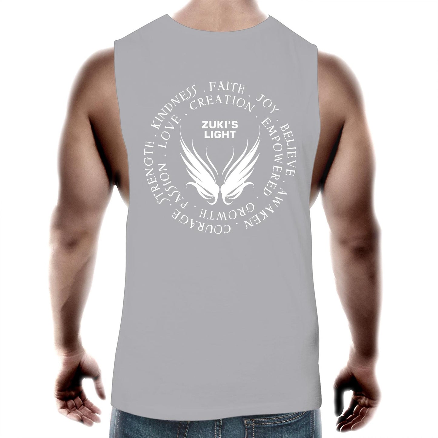 Angel Wing Word Inspired Design -AS Colour Barnard - Mens Tank Top Tee